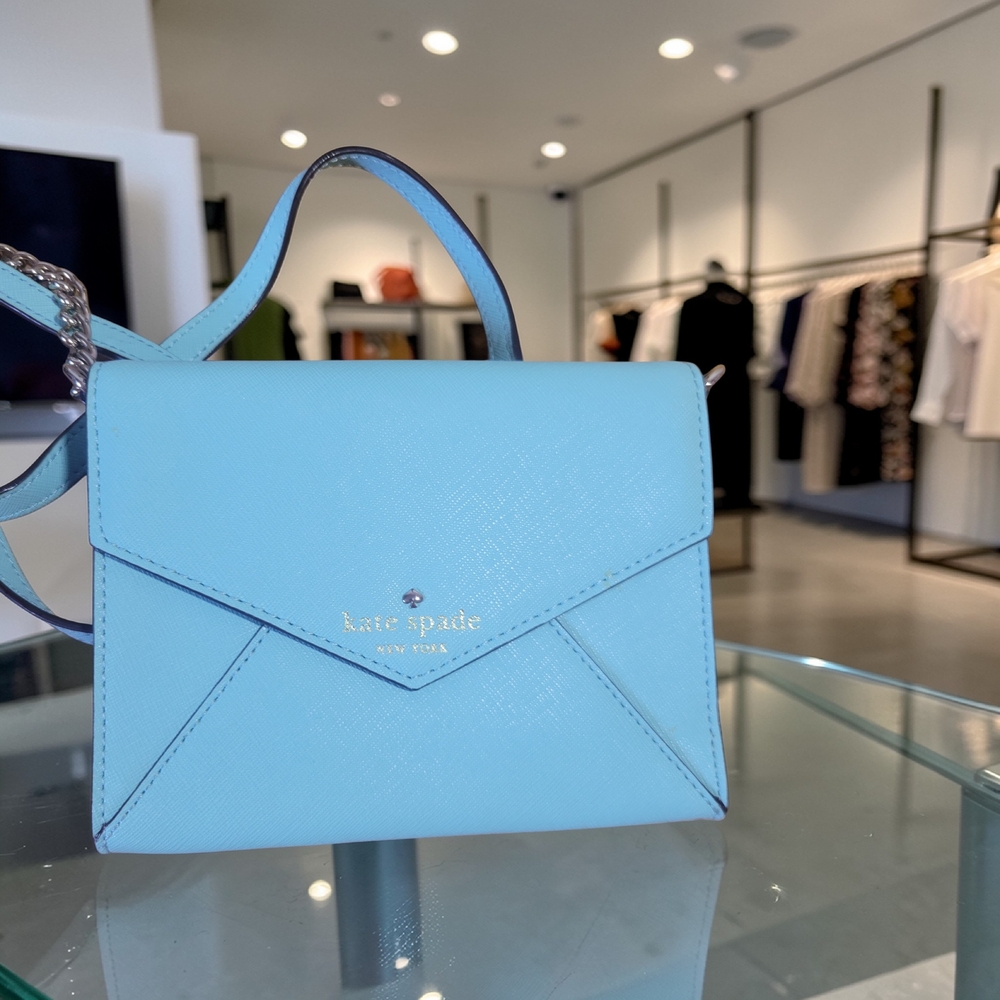 Kate Spade New York | Robin’s Egg Blue | Envelope Crossbody | Convertible Clutch
